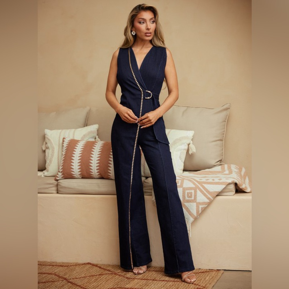 Denim Stretch Jumpsuit